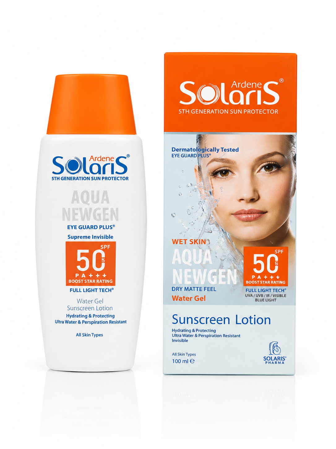 لوسیون آبی ضد آفتاب آکوا نیوژن SPF50 سولاریس