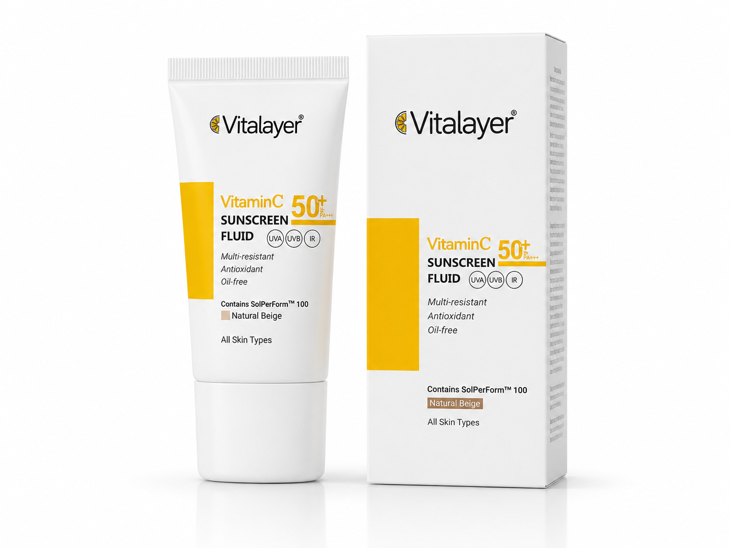 فلوئید ضد آفتاب اکتی ویت بژ طبیعی SPF50  ویتالیر