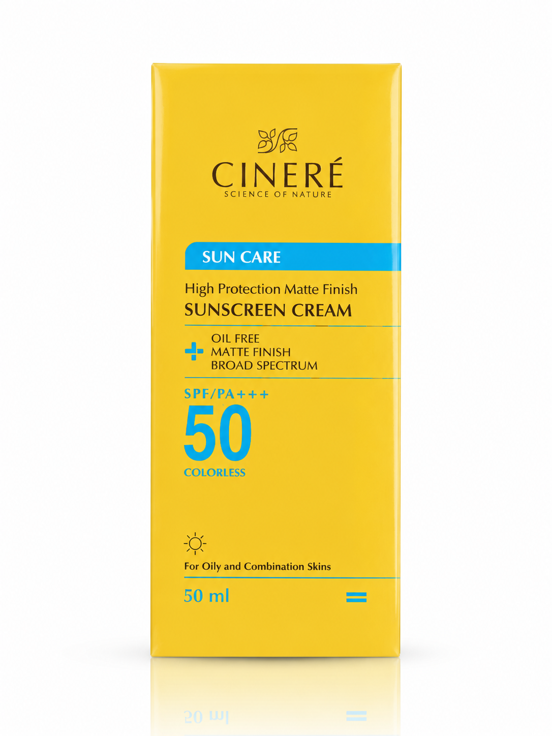 کرم ضد آفتاب پوست چرب مات فینیش SPF50 سینره